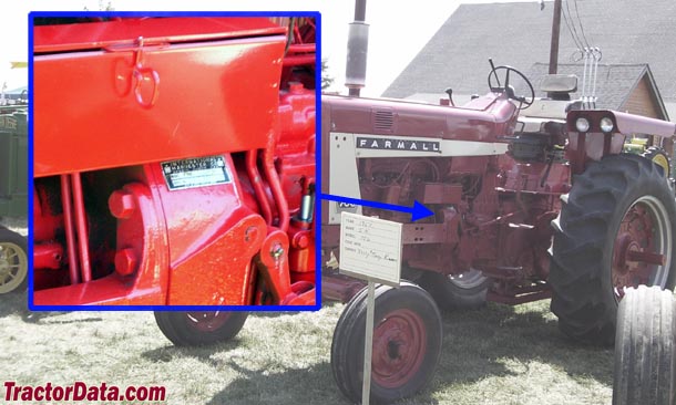 International Harvester 706 serial number location