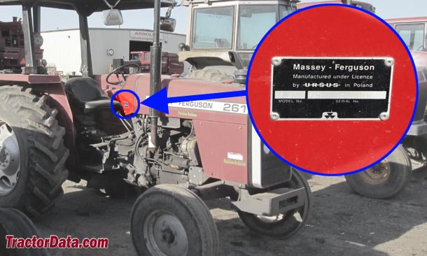 mf 135 serial number location