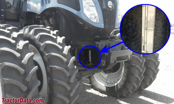 New holland serial number year model
