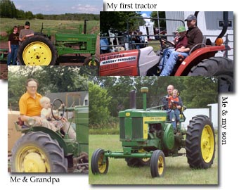 tractor photo collage