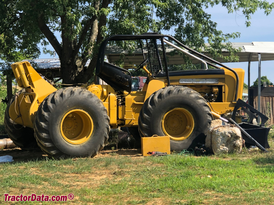 John Deere 540A skidder, right side.