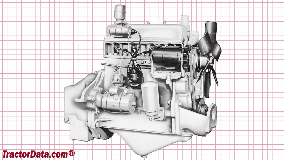 J.I. Case 310E Loader engine image