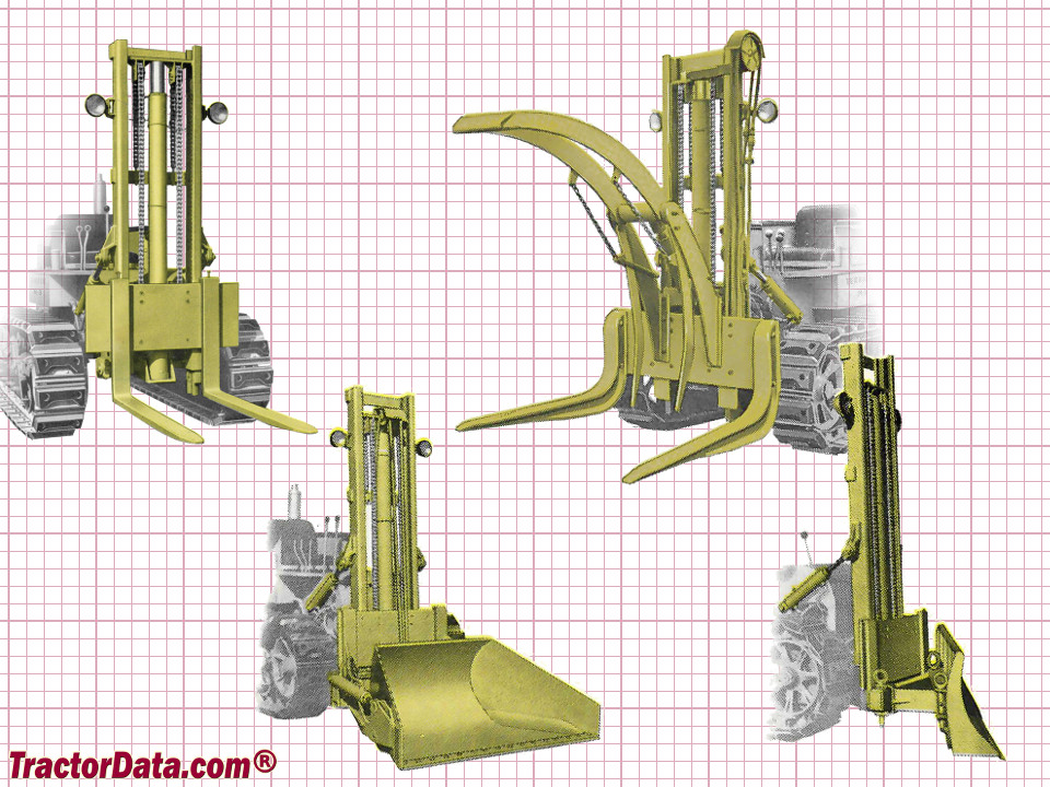 Front attachments for the Terratrac M3 crawler forklift.