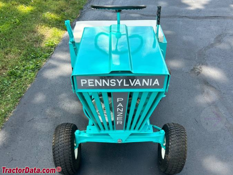 Restored Pennsylvania Panzer 1107 garden tractor.