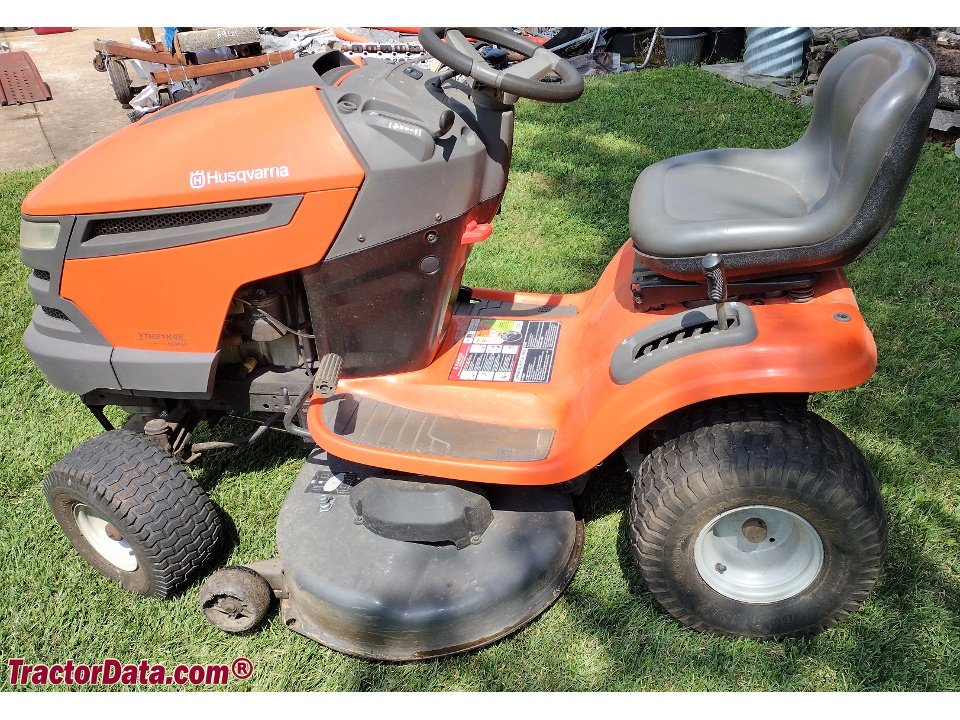 Husqvarna YTH21K46 lawn tractor.