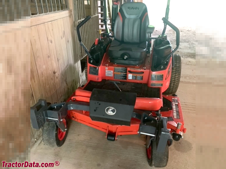 Kubota ZD1211R zero-turn mower.