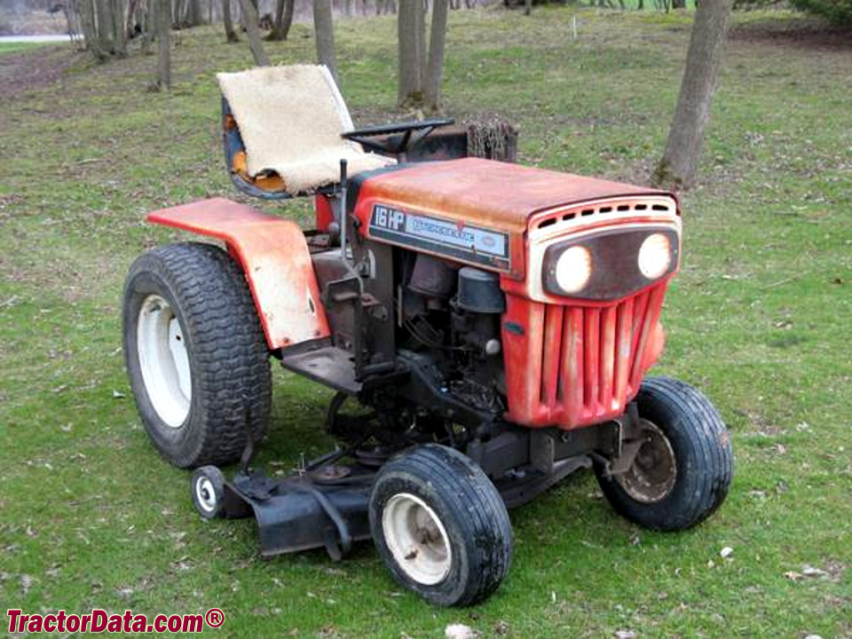 MTD 990 garden tractor with mower deck.