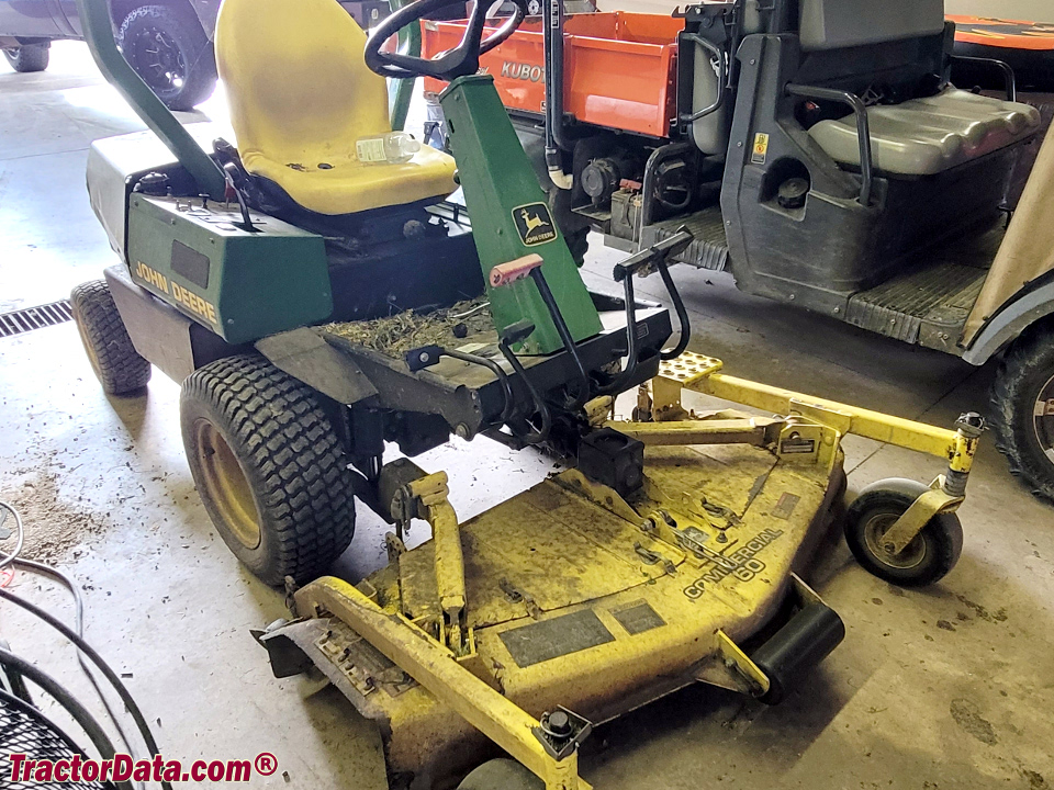 John Deere F911 front-mount mower.