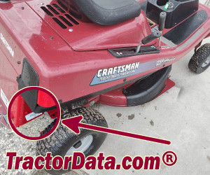 Craftsman 536.27034 serial number location