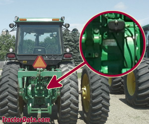 John Deere 4555 serial number location