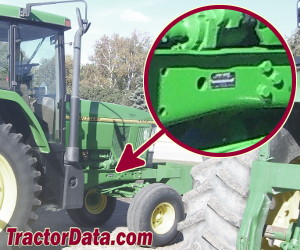 John Deere 7800 serial number location