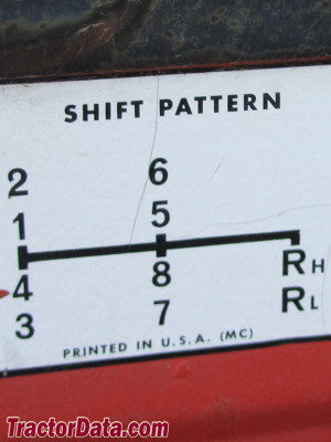 Allis Chalmers 190XT transmission controls