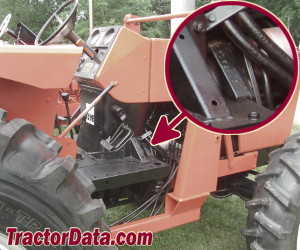 Allis Chalmers 6080 serial number location