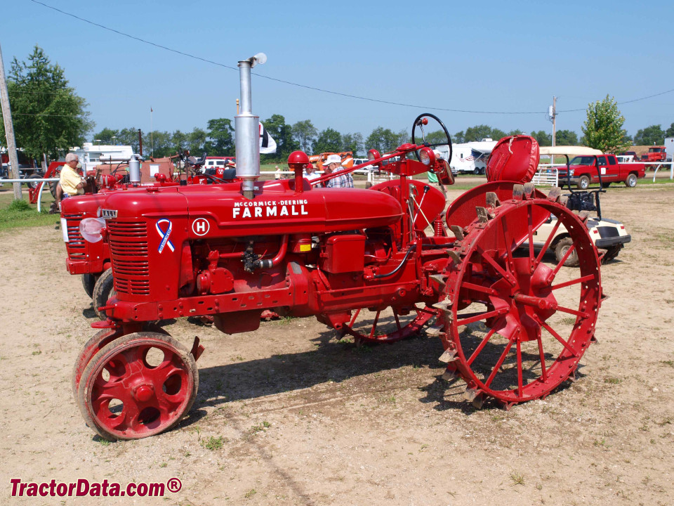 Farmall H on steel, left side.