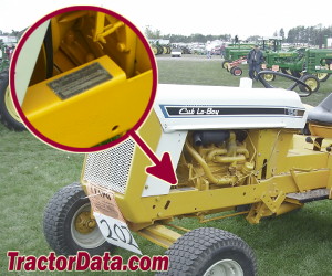 International Harvester 154 Lo-Boy serial number location