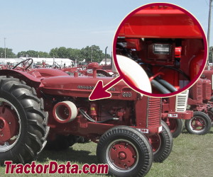 International Harvester 600 serial number location