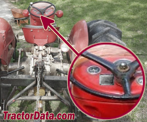 Massey Ferguson F40 serial number location