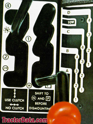 John Deere 4030 transmission controls