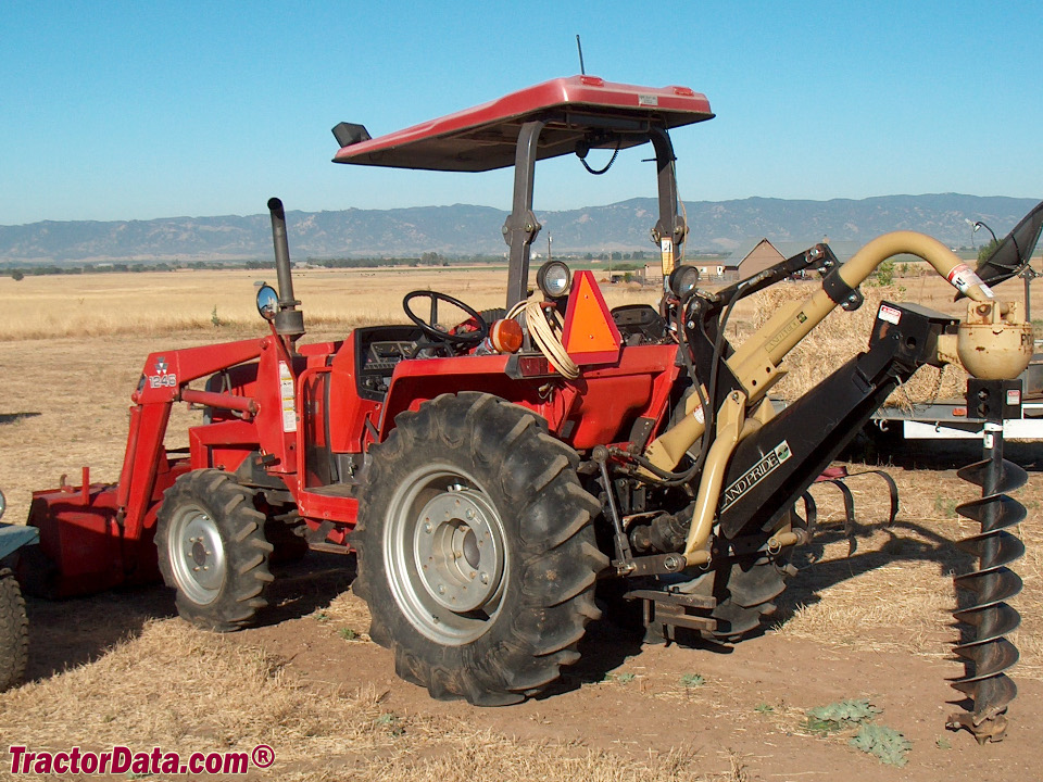 Massey Ferguson 1260 compact utility tractor with 1246 front-end loader.