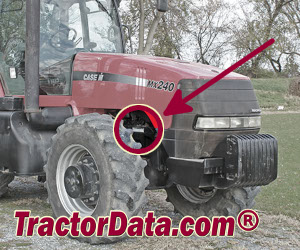 CaseIH MX270 serial number location