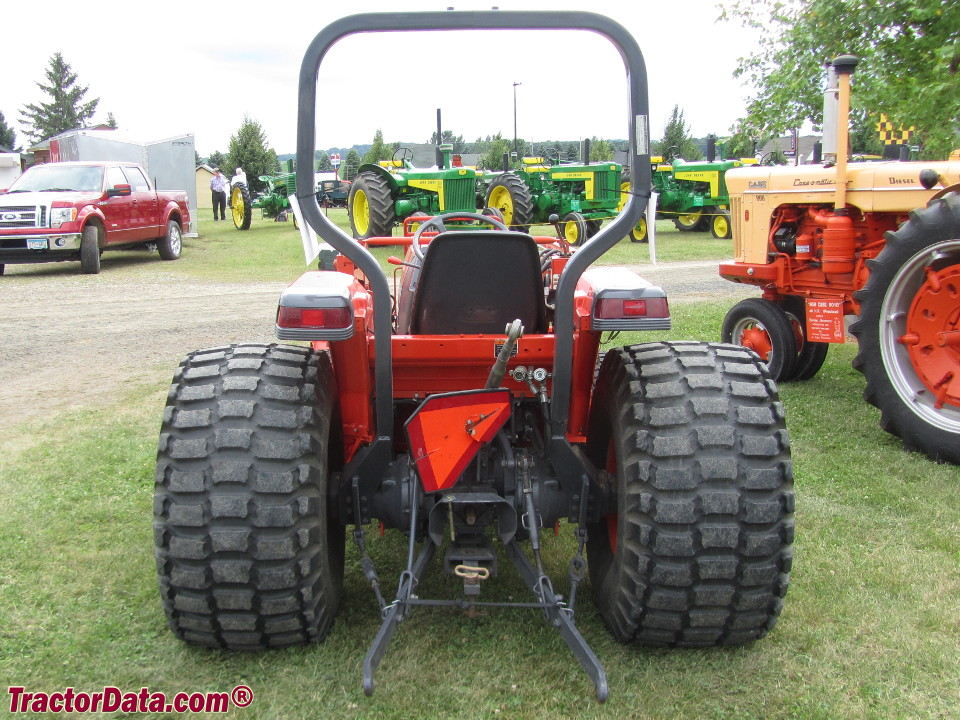 Kubota L4200 with turf tires and LA680 front-end loader.