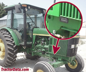 John Deere 6403 serial number location