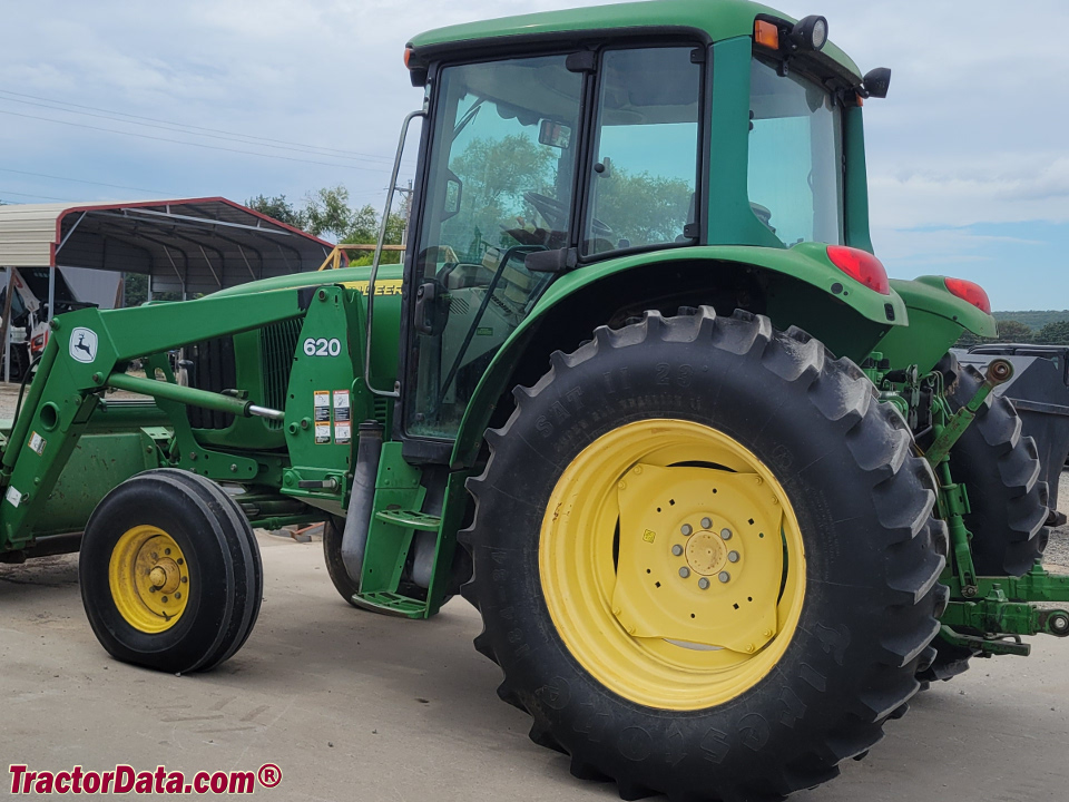 John Deere 6220 utility tractor.