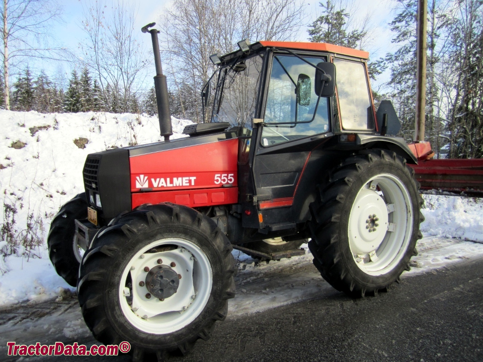 Valmet 555 tractor.