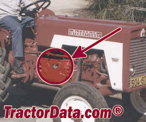 International Harvester 276 serial number location