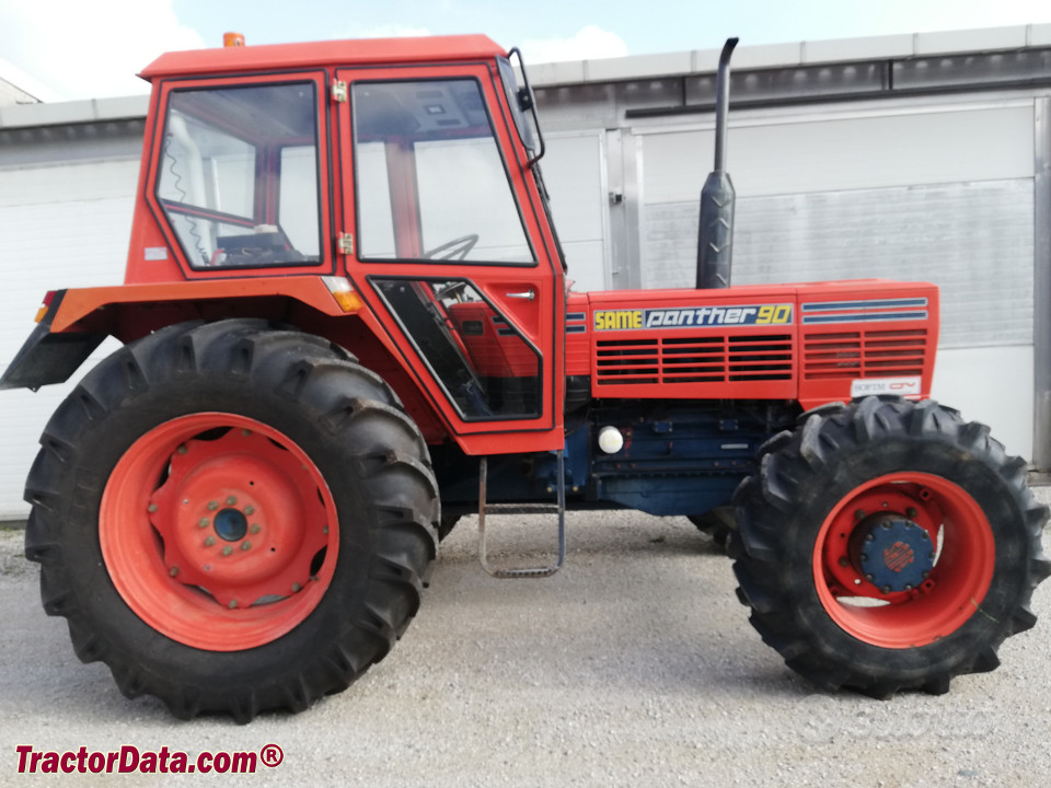 1980 model SAME Panther 90 row-crop tractor.