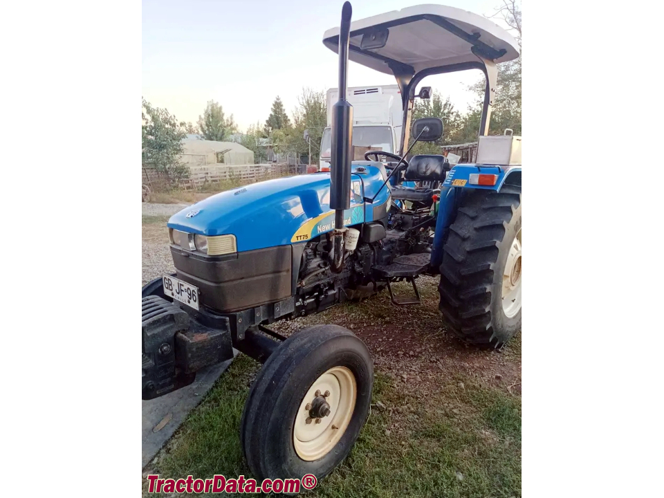 New Holland TT75, left side.