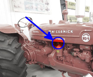 McCormick-Deering Super WD-9 serial number location