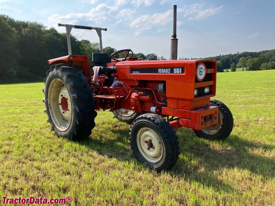 Renault 551 utility tractor.