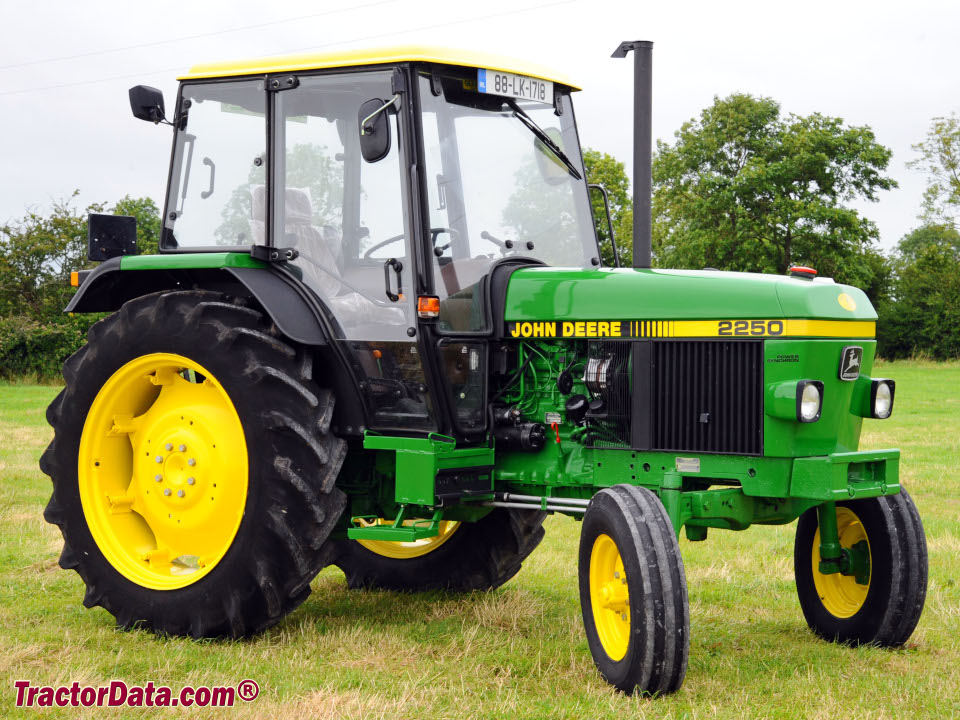 Two-wheel drive John Deere 2250 utility tractor.