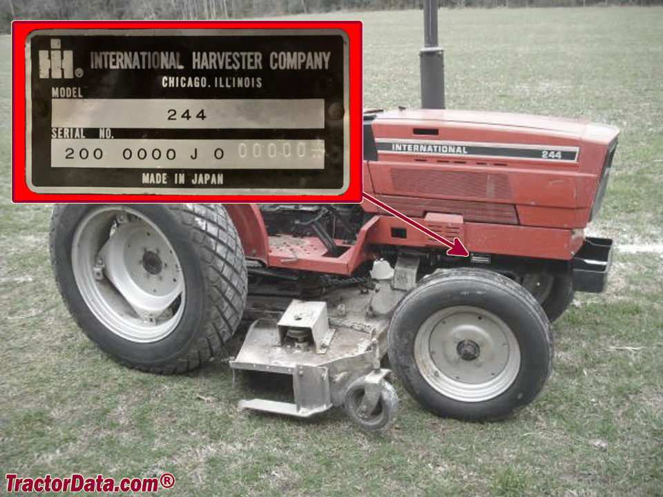 International Harvester 234 Tractor Information