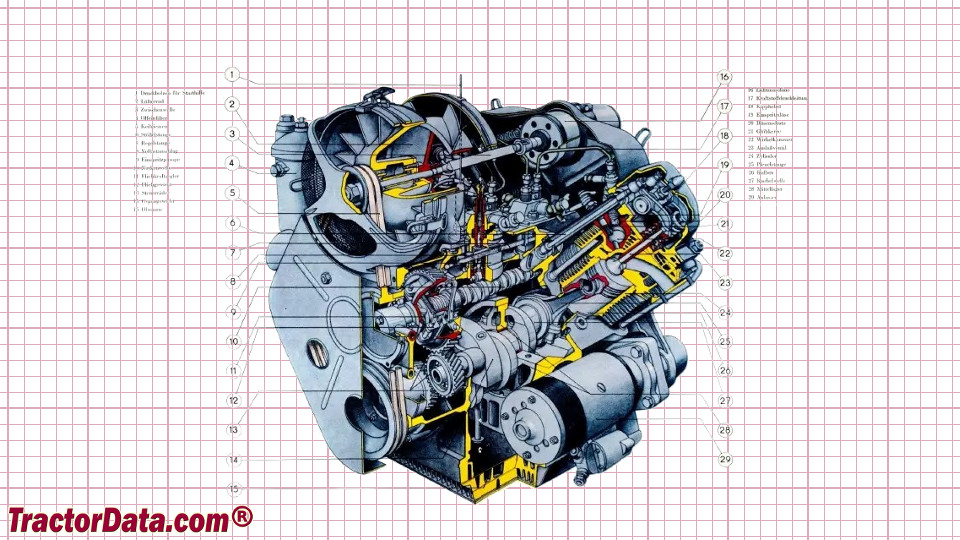 Fortschritt GT 124 engine image