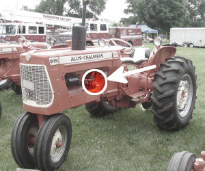 Allis Chalmers D15 Series II serial number location