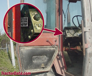 Massey Ferguson 1250 serial number location