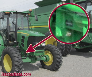 John Deere 6100D serial number location