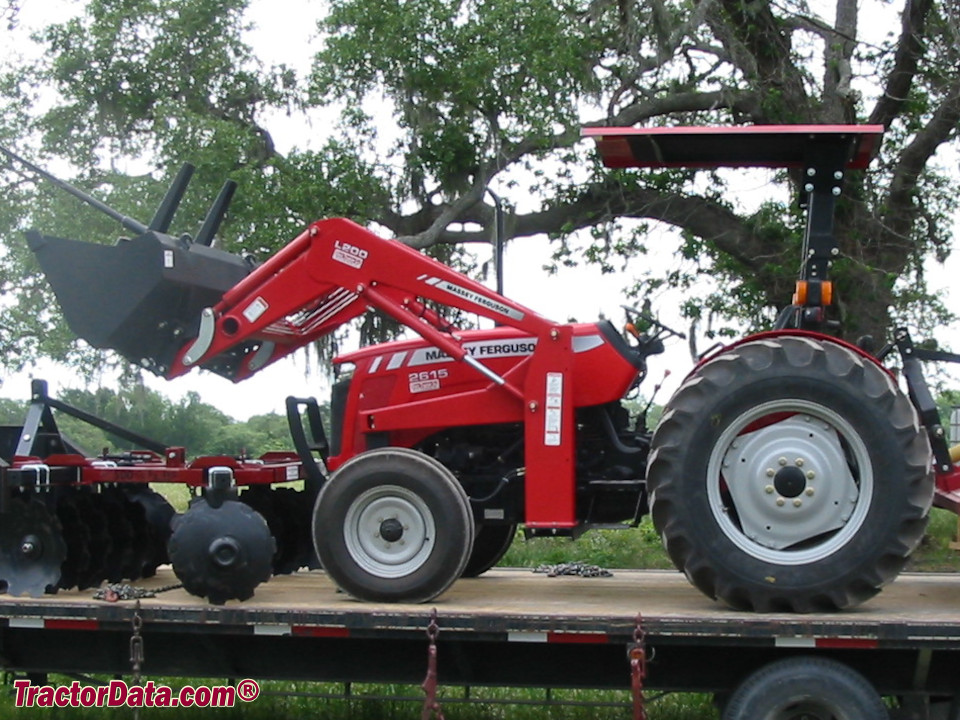 Massey Ferguson 2615 compact utility tractor with L200 front-end loader.