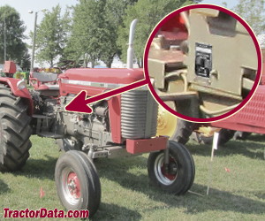 Massey Ferguson Super 90 serial number location