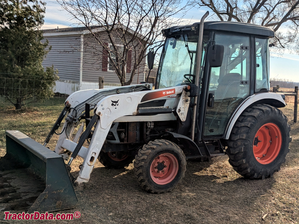 2012 Bobcat model CT440 compact utility tractor with cab and 9TL loader.