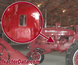 Farmall MDV serial number location