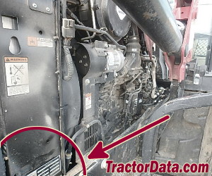 CaseIH Maxxum 115 serial number location