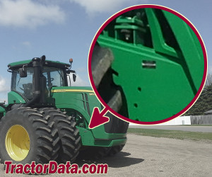 John Deere 9410R serial number location