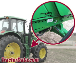 John Deere 6140M serial number location