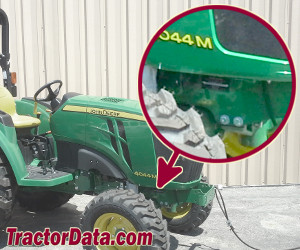 John Deere 4049M serial number location