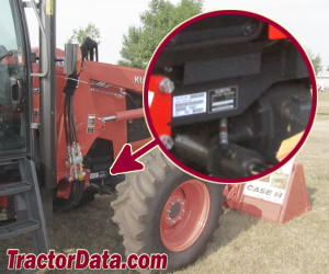 Kubota M135GX serial number location