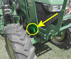 John Deere 6120E serial number location