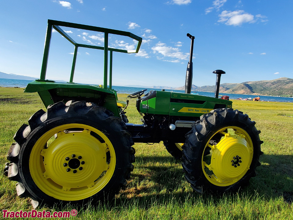 1974 SAME Row Crop 90 high-clearance tractor.